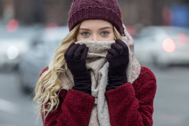 Žena v zimním oblečení 
